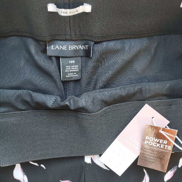 🆕  Lane Bryant 'The Allie Floral Pant Slimming Stretch Pockets Casual Size 18 - Picture 8 of 8
